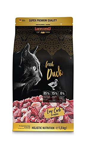 Leonardo Fresh Duck Poultry 1 5kg Katzenfutter Trockenfutter mit 85% Frischfleisch fÃ¼r Alleinfuttermittel fÃ¼r ausgewachsene Aller Rassen ab 1 Jahr