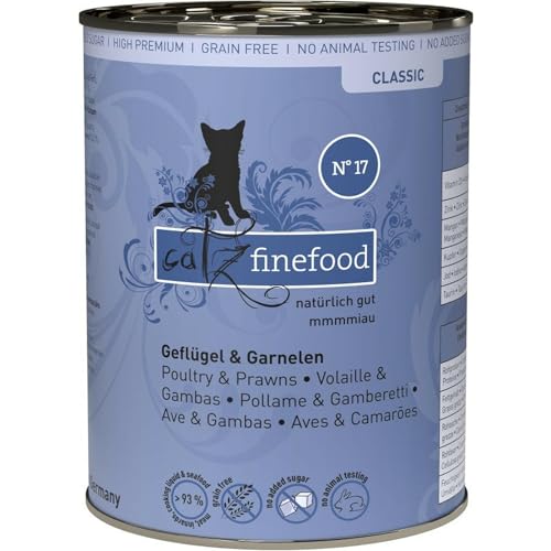 Pets Nature Catz finefood No.17 Geflügel Garnelen 6 x 400g Dose