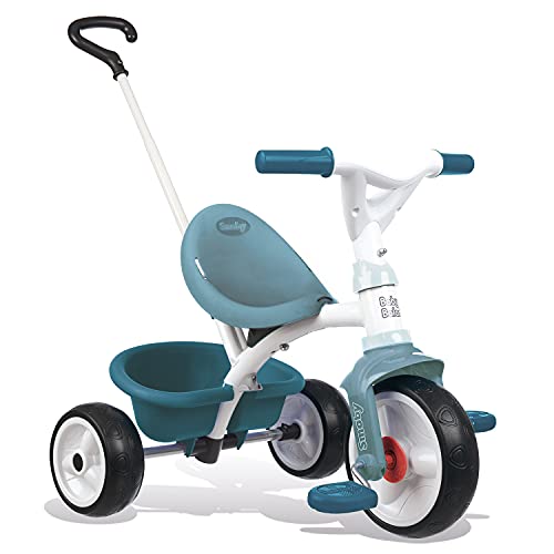 Smoby   Be Move blau   Kinderdreirad Schubstange Sitz Sicherheitsgurt Metallrahmen Pedal Freilauf fÃ¼r Kinder ab 15 Monaten