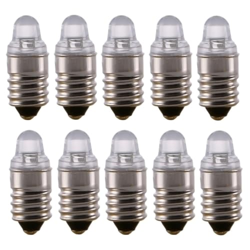 ShuoHui E10 3V 6000K Kalt weiße LED-Glühbirne Taschenlampe Scheinwerfer Arbeitsscheinwerfer Taschenlampe Arbeitswerkzeuge for Torch Headlight 4