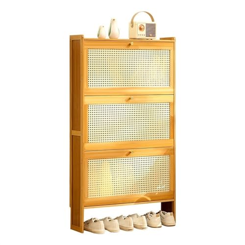 Schuhregal Schlanker for den Eingangsbereich Schuh Organizer Klappschubladen freistehender for Schrank Flur Schlafzimmer Color A Size 50x17x120CM