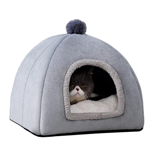 KatzenhÃ¶hle- Katzenhaus FÃ¼r DrauÃŸen KatzenhÃ¶hle Katzen Katzenbett HÃ¶hle Katzenhaus Outdoor Pet House 2-in-1 Haustierhaus Villenzelt Geeignet FÃ¼r Kleine Hunde Und Katzen