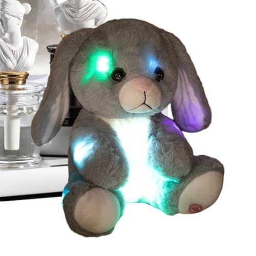 Generisch Kuscheltier Nachtlicht - 24 9 cm Weich Und Kuschelig Zum Sammeln Als Spielzeug Geeignet Kaninchen Stofftier - Für Zuhause Schlafzimmer Und Kinder Sowohl Für Mädchen Als Auch