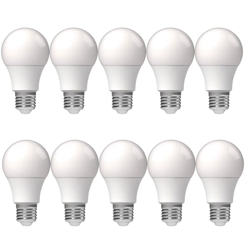 NCC-Licht 10 x LED Leuchtmittel Birnenform A60 10W E27 opal matt warmweiß 2700K 280 Ersetzt Glühlampe 75W