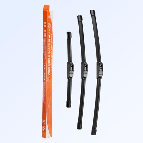 Scheibenwischer Wischerblätter Vorne Hinte Kompatibel mit VW LUPO BJ 1998-2005 3er Set 525mm 475mm 300mm Frontscheibenwischer und heckscheibenwischer