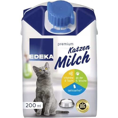 Hunde EDEKA Katzenmilch 200ml Milch für Katzen im Tetrapack