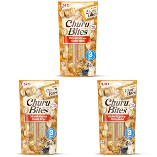 Churu Cat Snack Bites Huhn 3x10g Packung mit 3