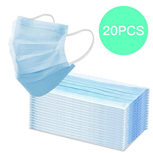 20 StÃ¼ck Einweg OP-Maske Mundschutz Staubschutz Infektionsschutz Schutzmaske Atemschutzmaske