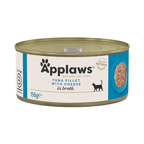 Applaws Cat Tin Tuna Fillet and Cheese 156 g Pack of 24
