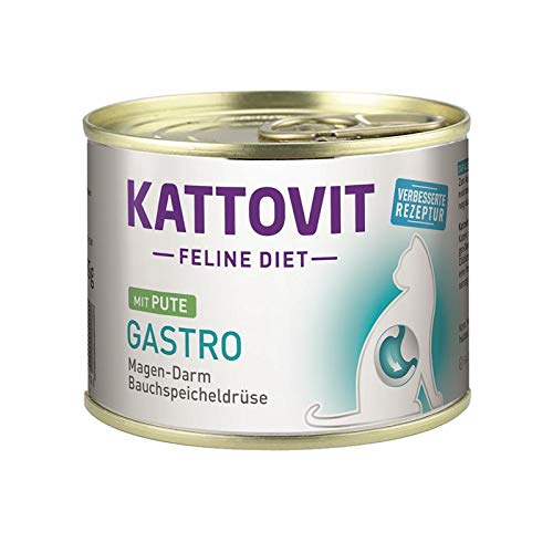 Kattovit Feline Diet Gastro Pute 12 x 185g Katzenfutter