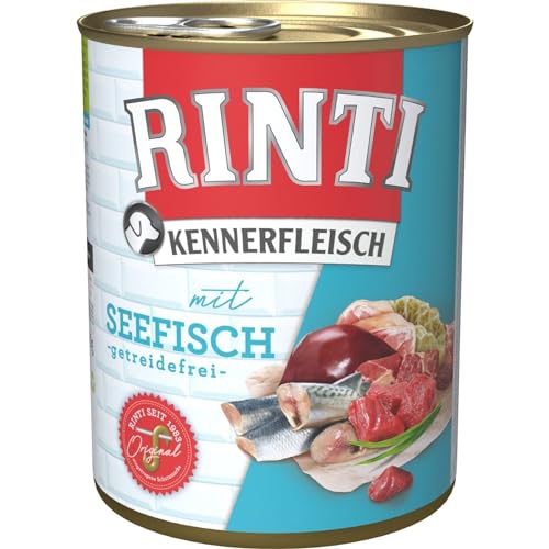 12er Pack Rinti Pur Kennerfleisch Seefisch 800g