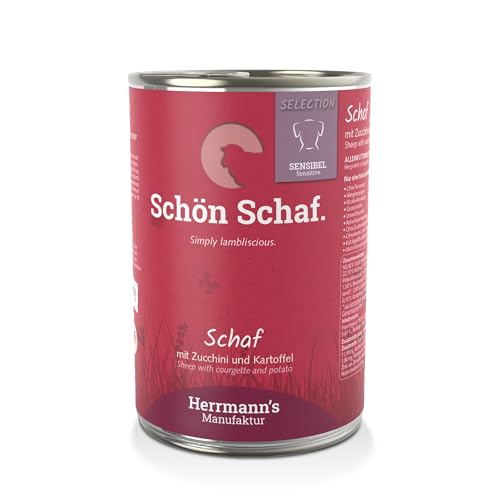 Herrmanns Hundefutter Schaf mit Zucchini und Kartoffeln 400 g