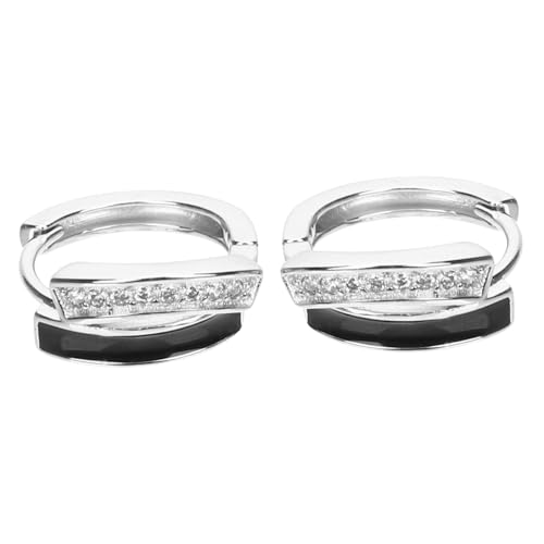 SOIMISS Personalisierte Ohrringe Damen Creolen Knorpelcreolen für Frauen Ohrschmuck Modeschmuck Statement Accessoires Schmuck Hautfreundlich Glänzend Verzierung Akzent Tragen Anlässe