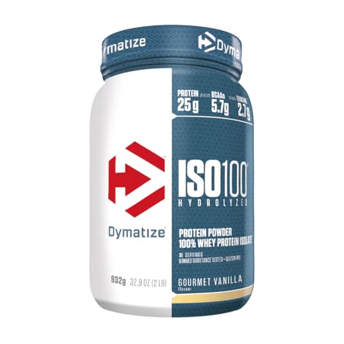 Dymatize ISO 100 Hydrolyzed Gourmet Vanilla 932g - Whey Protein Hydrolysat Isolat Pulver