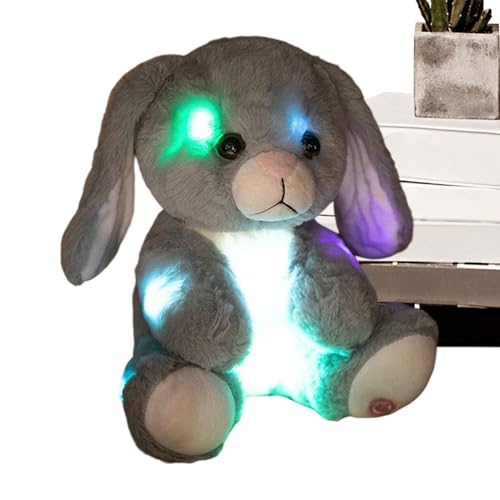 Generisch Leucht Stofftier Romantische Kinderzimmer Deko Kaninchen Plüschtier Nachtlicht Für Mädchen Schlafzimmer Kuscheltier Kinderzimmer Dekoration