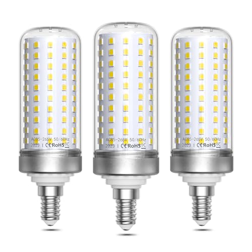 Bonlux E14 LED Glühbirne Kaltweiß 6000K 25W Maiskolben LED Lampen E14 Entspricht 200W Halogenlampe 2500LM LED Leuchtmittel E14 Mais Birne für Stehleuchte Nicht Dimmbar 3 Stück
