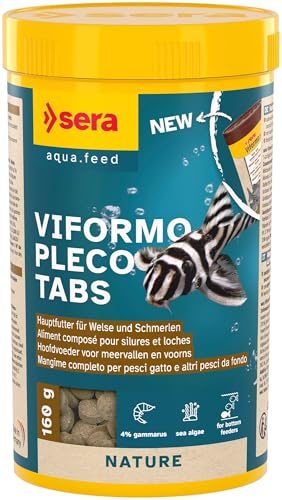 sera Viformo Pleco Tabs 250 ml 160 g Nahrhafte Futtertabs Welse Wels- Schmerlenfutter Ohne Farb- Konservierungsstoffe Artgerechte Ernährung Bodenfische Mit vitaminhaltigen Seealgen