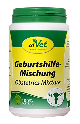 cdVet Naturprodukte Geburtshilfe-Mischung 150 g - Hund Katze Nager - Ergänzungsfuttermittel - Unterstützung des Geburtsverlauf Entwicklung des Embryos - Regeneration der Gebärmutter nach Geburt