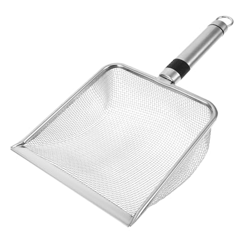 Supvox Katzenschaufel mit Maschen Langlebige Metallschaufel für Katzenstreu Rostfrei Leicht zu Reinigen für Katzentoilette und Kätzchen Praktische Streuschaufel