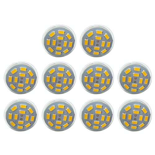 KEALLANS 10 x LED-Scheinwerfer 6 W GU4 Mr11 MR11 12 SMD 5730 570 DC 12 V Warmweiß