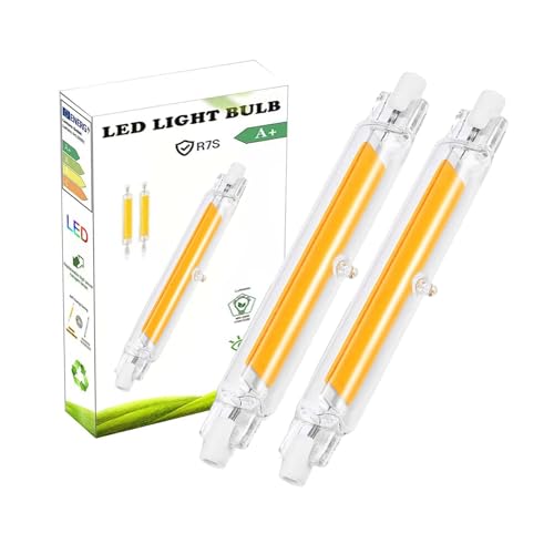 R7S LED 118mm Dimmbar 20W Lampen R7S LED Glühbirne Ersatz für 200W Halogenlamp R7S 118mm Kaltweiß 6000K 2000LM Kein Flackern 360 Abstrahlwinkel LED Stab LED Leuchtmittel 2er Pack