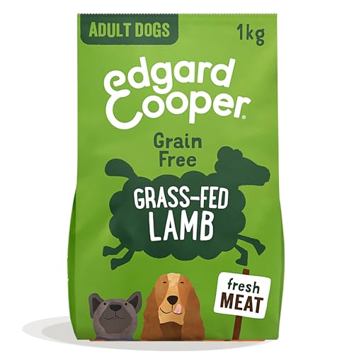 Edgard Cooper für Lamm 1kg trocken getreidefrei ohne Zucker natürliche Zutaten und frisches Fleisch voller essentieller Aminosäuren