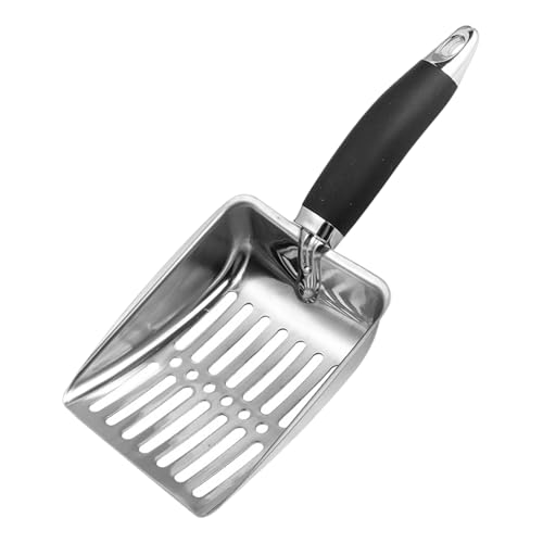 Generisch -Katzenstreu-Schaufel Tiefe Streuschaufel Aus Edelstahl Für Katzen Robuste Effiziente Abfallentferner-Haustierzuchtschaufel Für Schlafzimmer Innenhof Wohnzimmer Katzenhaus