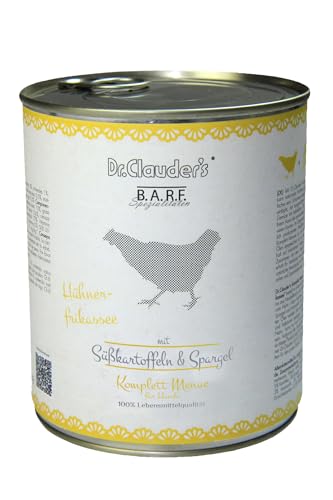 Dr. Clauder s Nassfutter für Hunde Barffutter 6 x 800 g verschiedene Geschmacksrichtungen 6 x 800 g Hühnereintopf