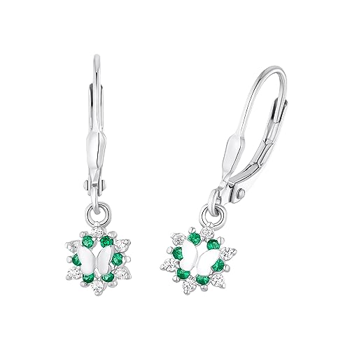  Ohrhänger 925 Sterling Ohrschmuck mit Zirkonia synth. 2 4 cm Schmetterling Kommt in Schmuck Box 2036992
