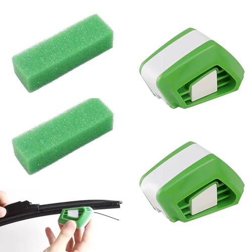 2er-Pack Scheibenwischer Schneider Scheibenwischer Nachschneider Scheibenwischer Abzieher Mit 2schwammreinigungstüChern Auto Scheibenwischer Autowischer ScheibenschäRfer Scheibenwischerblatt Reparatur