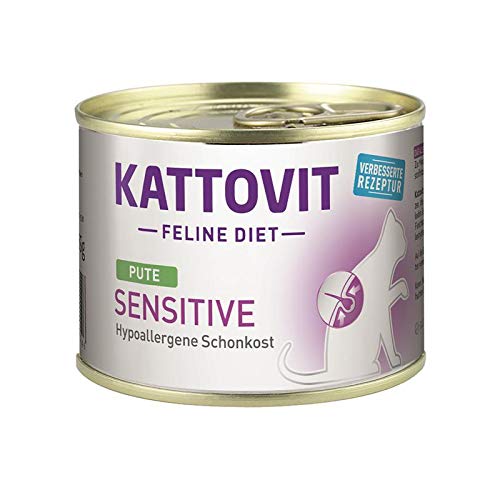 Kattovit Feline Diet Sensitive Pute 12 x 185g Katzenfutter