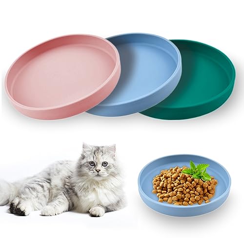 3 Pcs Futternapf Für Katzen Fressnapf Katze Futternapf Katze Katzen Futternapf Silikon Futternäpfe Für Katzen Katzennäpfe Silikonnapf Breit Rutschfester Trinknapf Für Trockenfutter Und Nassfutter