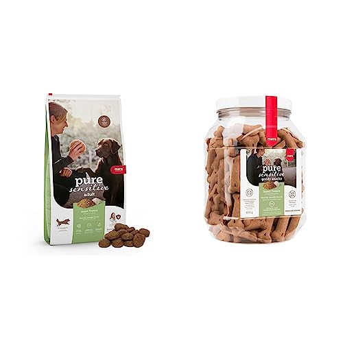 MERA Pure Sensitive Hundefutter Pure Sensitive Goody Snack Insect gesunde Leckerlis für Sensible Hunde Hundeleckerli aus Insekten-Protein und Reis Hundesnack glutenfrei zum Training 600 g