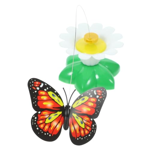 Kisangel 3stücke Funny Electric Rotating Butterfly Cat Toy Interaktives Katzenspielzeug Zufälliger Farbe Für Gesunde Und Aktive Katzen Ohne Batterie