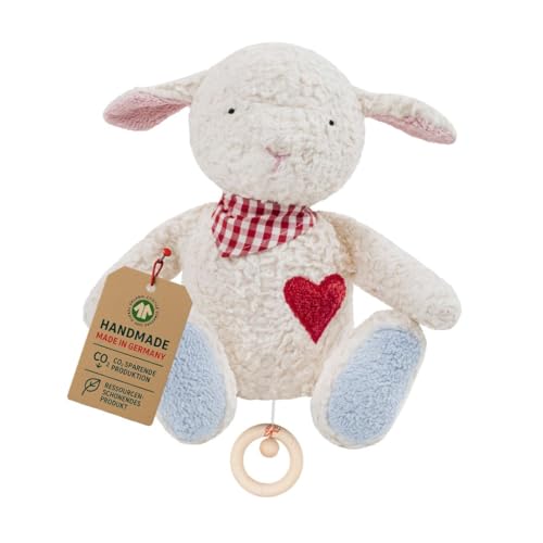 Efie Bio -Spieluhr Schäfchen kontrolliert biologischer Anbau organic Made in Germany GOTS zertifiziert nachhaltig Melodie Brahms Guten Abend gute Nacht