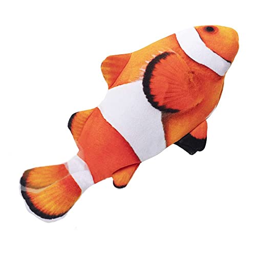 Katzenspielzeug Fisch Selbstbeschäftigung Elektrisch mit Katzenminze   Interaktives Simulation Waschbares Katzen Aufladbares Fischspielzeug mit USB Kabel für zum Spielen Treten