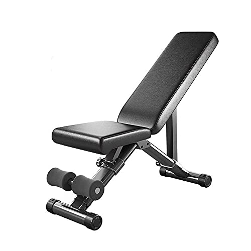 XDLEDMKIZ Hantelbank Kurzhantelbank Gewichtheberbett klappbarer Fitnessstuhl für Zuhause Sit-up-Brett Bankdrückbank Bauchmuskeltrainingsgerät Rückenlagebrett Stil