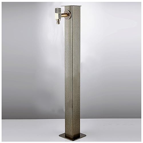 Generisch Gartenbrunnen mit Kupferhahn Wasserspender für Terrasse und Gartenschlauchhalter ideal für Rasenbewässerung Blumenbewässerung Autowäsche und den Einsatz im Innenhof