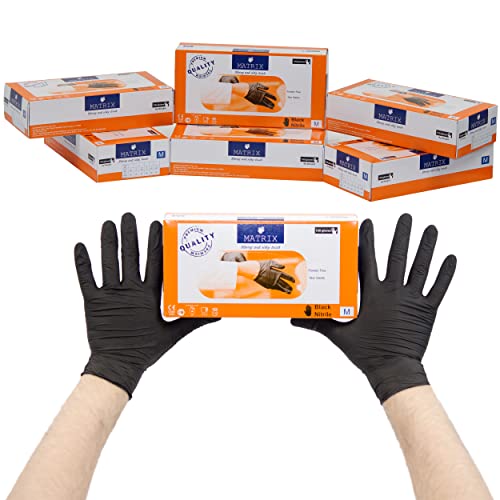 Einweghandschuhe Einmalhandschuhe Nitril Handschuhe Gummihandschuhe Einweg Handschuhe Puderfrei Latexfrei Nitrilhandschuhe S Schwarz 100