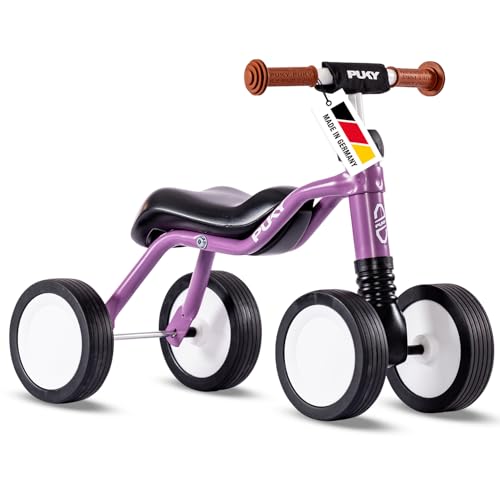PUKY WUTSCH Perky Purple Lauflernrad ab 1 1 2 Jahren Lauflernhilfe Kinder Lauflernwagen Indoor Outdoor Kinderfahrzeug mit Sicherheitslenker Pendelachse Ergonomischer Sitz FLOAT-Laufrad