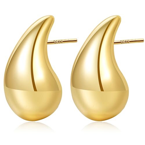 PABBEU Bottega Chunky Goldene Vergoldete Waterdrop Dicke 20 30mm