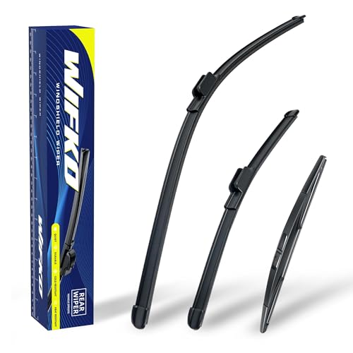 Wifko Scheibenwischer Kompatibel für Honda Jazz GK 08.2015-02.2021 Wischerblätter Vorne Hinten Set Frontscheibenwischer und heckscheibenwischer Set für Frontscheibe und Heckwischer