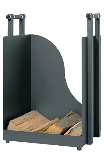 MS BeschlÃ¤ge Holzkorb Holzwiege aus Metall Anthrazit beschichtet mit Rollen