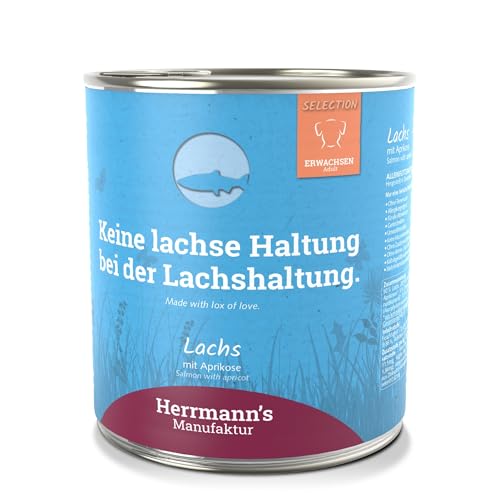 Herrmanns Hundefutter Lachs mit Aprikose 800 g