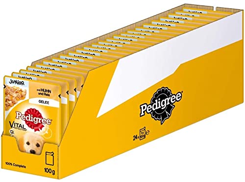 PEDIGREE Vital Protection Portionsbeutel Junior Huhn und Reis in Gelee 24x 100g