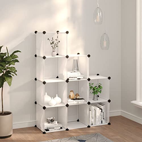 GuyAna Regalsystem 9 Würfeln Transparent PP Schuhregal Schuh Organizer FüR Schrank