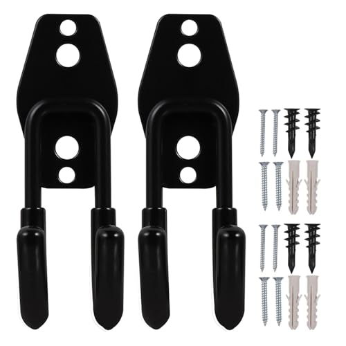 UPKOCH 4 Stück Robuste Gartenschlauchhalter aus Edelstahl Wandhaken mit Montagematerial Wetterfeste Schlauchaufhängung für Garten und Garage