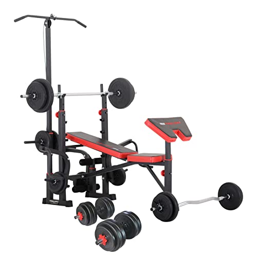  Fitnessstation inkl. Armcurl Langhantel Kurzhantel Curlstange Hantelscheiben 150kg 110kg Lang  Kurz  Curlhantel