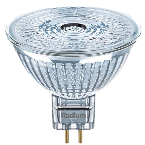Radium LED NV-Reflektorlampe ESSENCE MR16 50 827 WFL 12V GU4 8W 2700K 621lm 1000cd 36 schaltbar