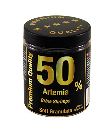 Premium Fischfutter Aquarium mit 50% Artemia FÜR WACHSTUM FARBENPRACHT - sehr gut verträgliches Softgranulat 300ml - Aquarienfischfutter Kampffisch Futter Garnelenfutter